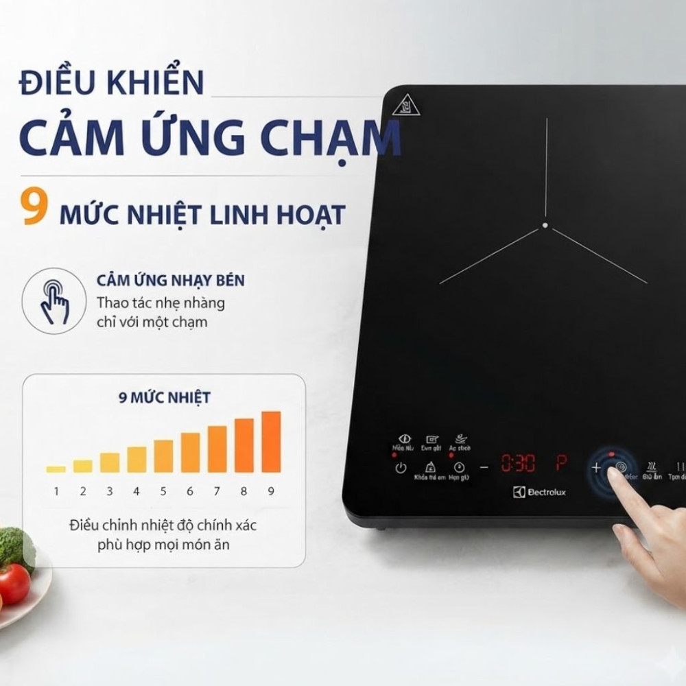 Bếp điện từ đơn Electrolux ETIS453CGA - Hàng chính hãng