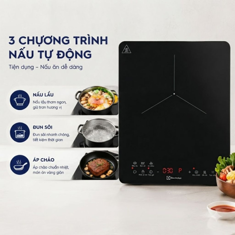 Bếp điện từ đơn Electrolux ETIS453CGA - Hàng chính hãng