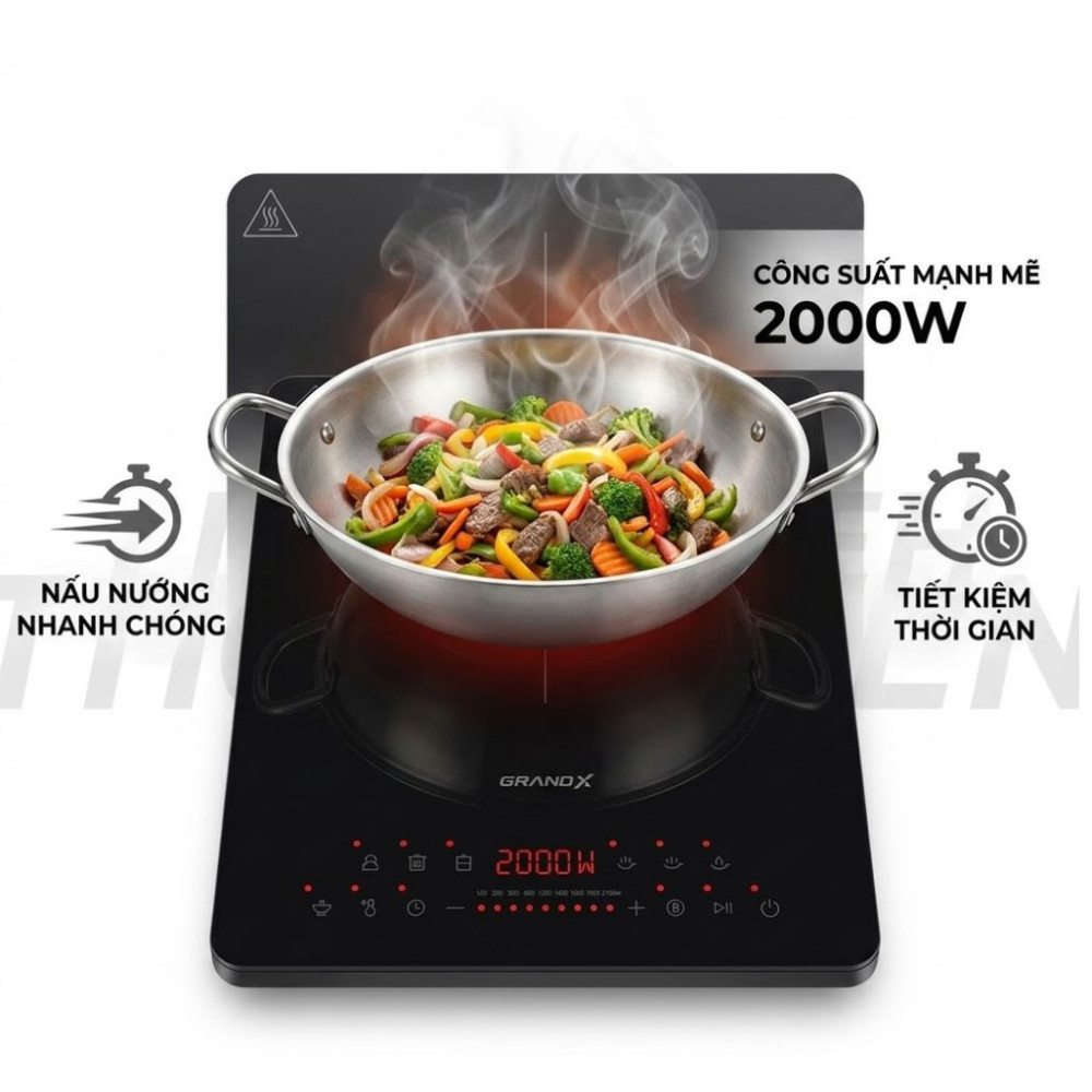 Bếp điện từ đơn GrandX GX IH188 - Hàng chính hãng