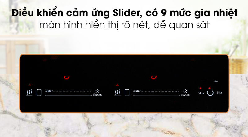 Bếp điện từ đôi Kocher DI-881GE  - Hàng chính hãng
