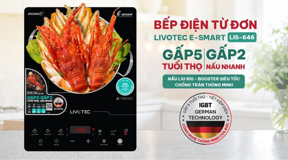 Bếp điện từ đơn Livotec LIS-646 - Hàng chính hãng