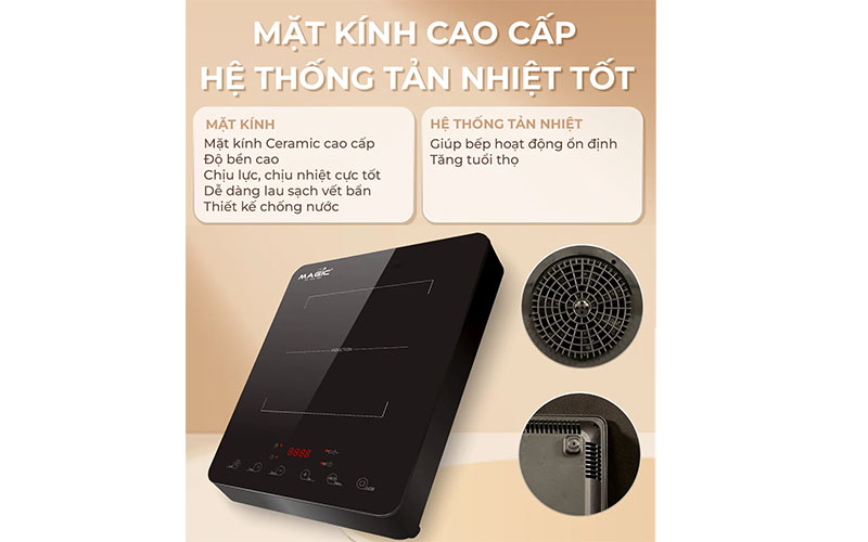 Bếp điện từ đơn Magic Eco AC-201 - Hàng chính hãng