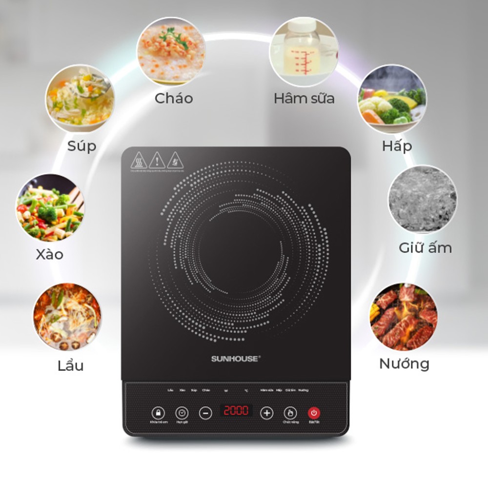 Bếp điện từ đơn Sunhouse SHD6161 - Hàng chính hãng