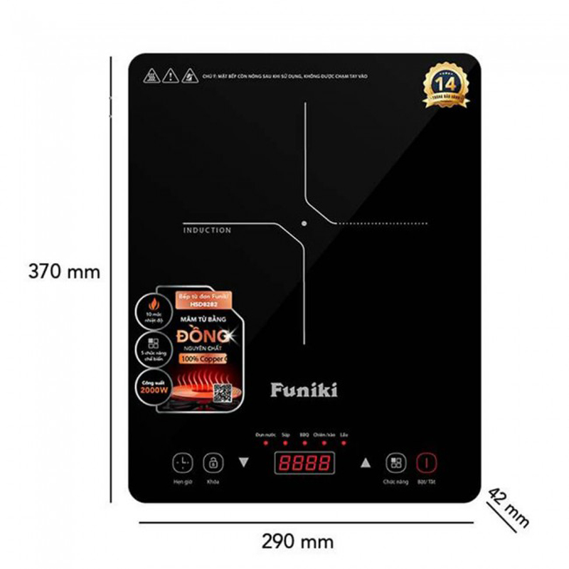 Bếp điện từ đơn Funiki HSD8282 - Hàng chính hãng