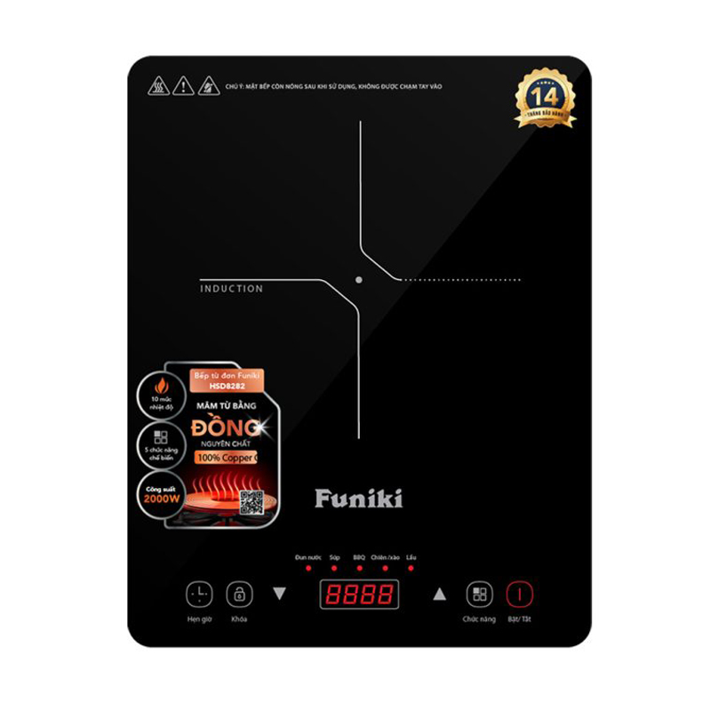 Bếp điện từ đơn Funiki HSD8282 - Hàng chính hãng