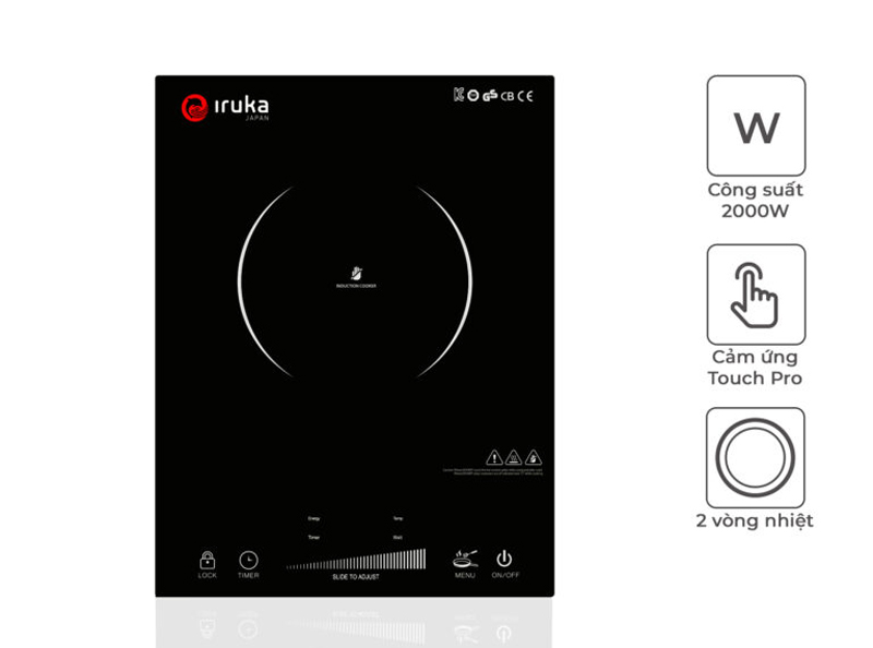 Bếp điện từ đơn Iruka I-111 - Hàng chính hãng