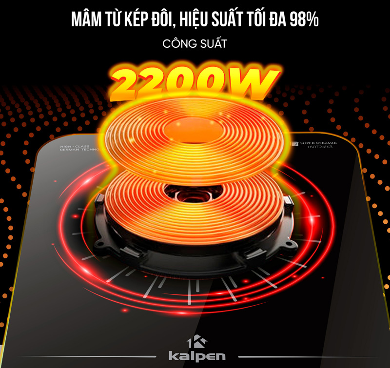 Bếp điện từ đơn Kalpen IK3 - Hàng chính hãng