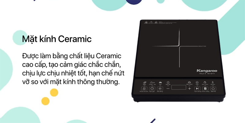 Bếp điện từ đơn Kangaroo KG18IC1 - Hàng chính hãng
