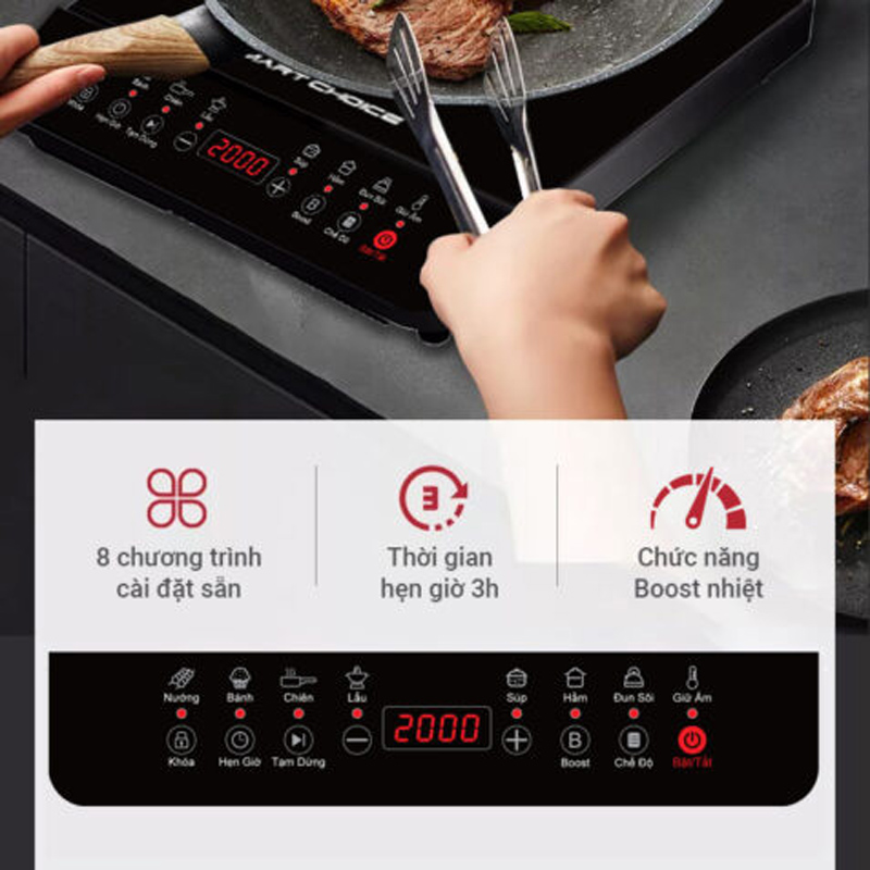 Bếp điện từ đơn Smart Choice SCG–BTC001  - Hàng chính hãng