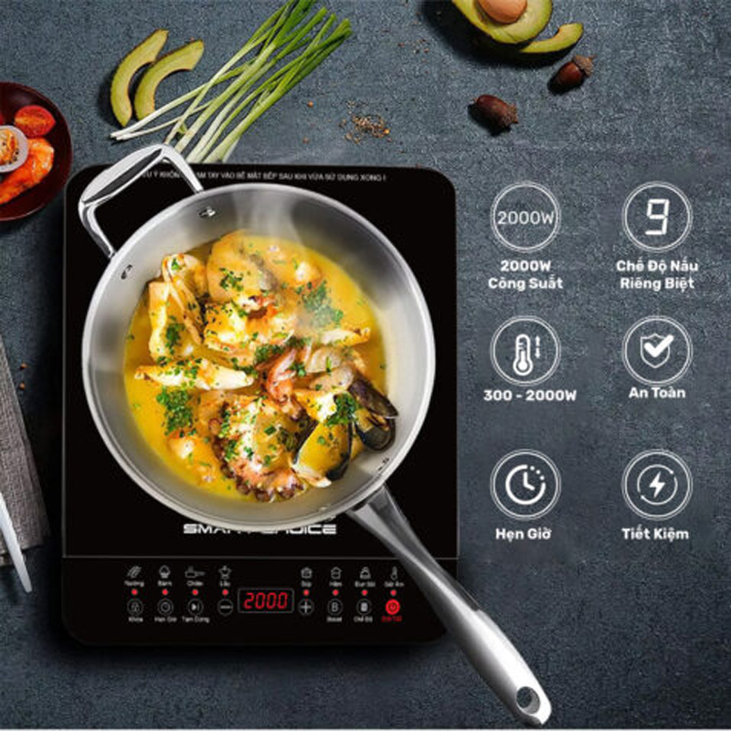 Bếp điện từ đơn Smart Choice SCG–BTC001  - Hàng chính hãng