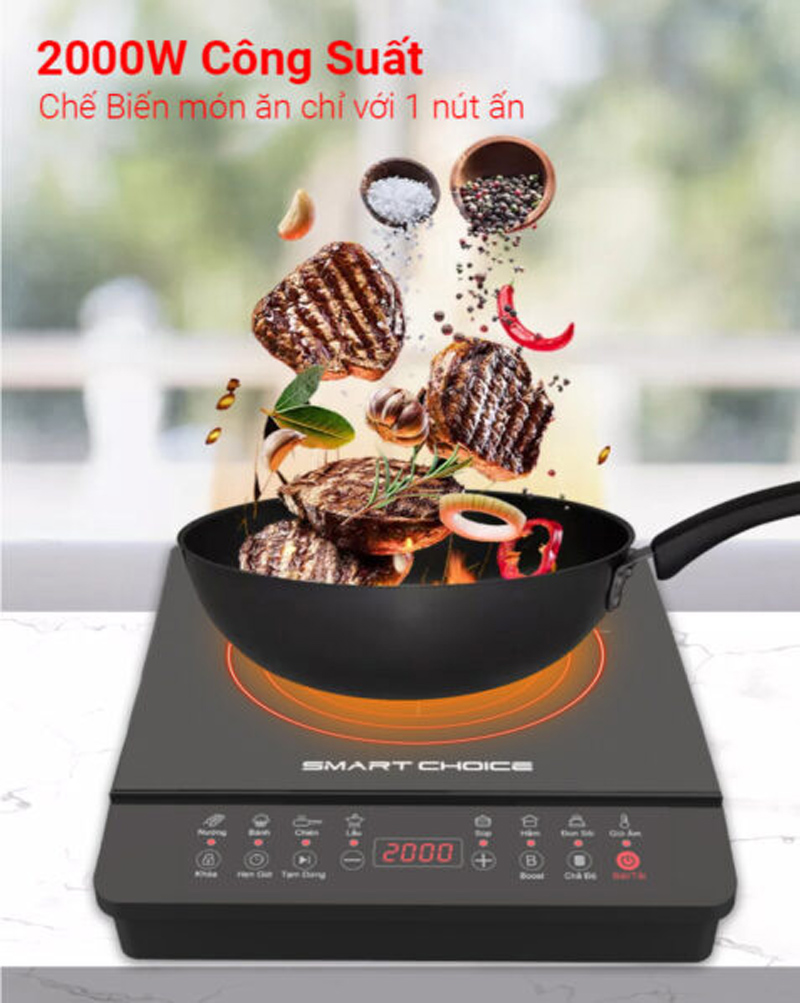 Bếp điện từ đơn Smart Choice SCG–BTC001  - Hàng chính hãng