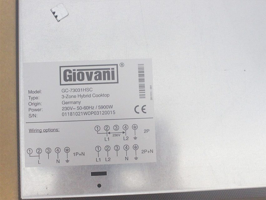 Bếp điện từ hồng ngoại Giovani GC-73031 HSC - Hàng chính hãng