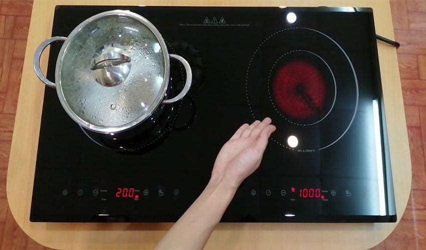 Bếp đôi hồng ngoại điện từ âm Grasso GS-702EH - Hàng chính hãng