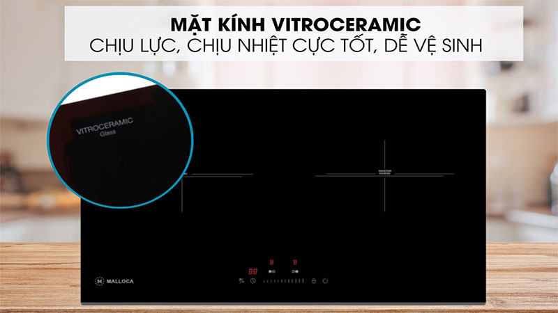 Bếp từ kết hợp hồng ngoại Malloca MH-732 IRN - Hàng chính hãng