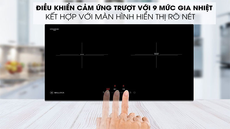 Bếp từ kết hợp hồng ngoại Malloca MH-732 IRN - Hàng chính hãng