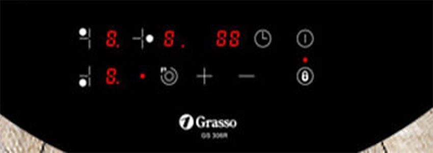 Bếp điện từ tròn 3 vùng nấu Grasso GS-306R - Hàng chính hãng