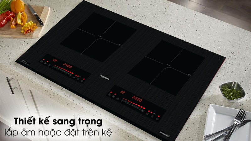 Bếp điện từ đôi Inverter Nagakawa NK2C03M - Hàng chính hãng