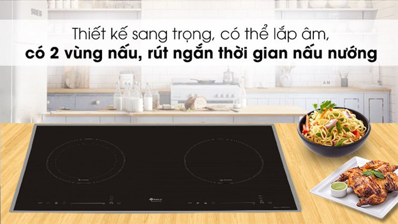 Bếp đôi hồng ngoại điện từ Arber ABMLS556 - Hàng chính hãng