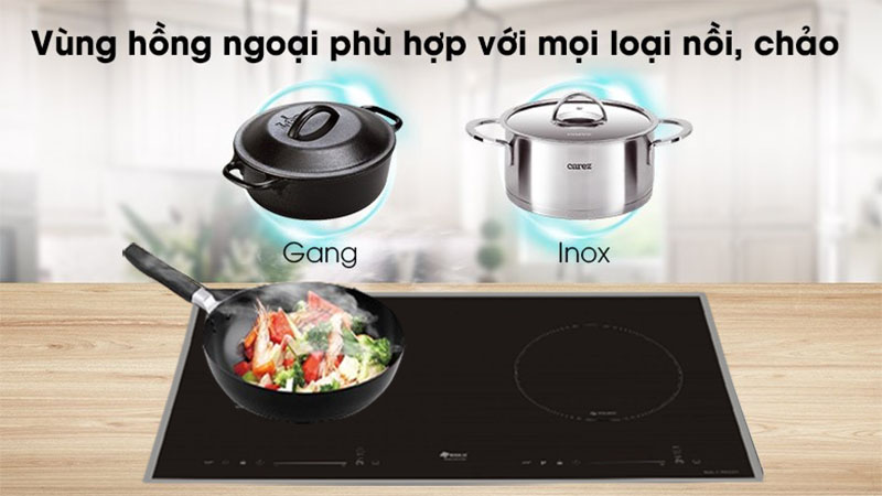 Bếp đôi hồng ngoại điện từ Arber ABMLS556 - Hàng chính hãng
