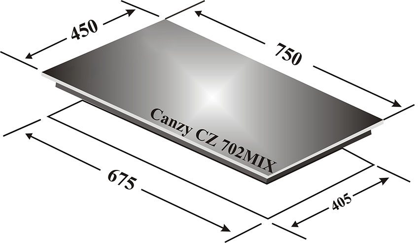 Bếp đôi điện từ hồng ngoại Canzy CZ-702MIX - Hàng chính hãng