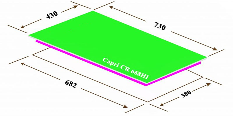 Bếp đôi điện từ hồng ngoại Capri CR-668HI - Hàng chính hãng