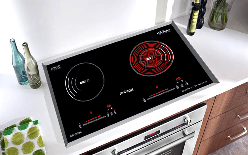 Bếp đôi điện từ hồng ngoại Capri CR-668HI - Hàng chính hãng