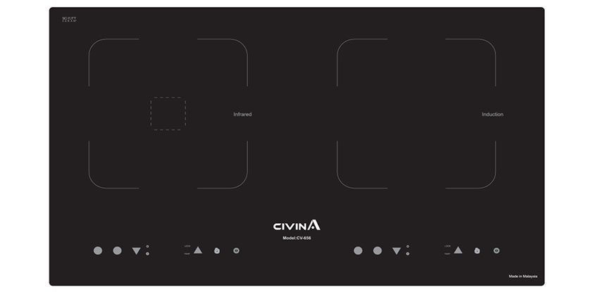 Bếp đôi điện từ hồng ngoại Civin CV-656 - Hàng chính hãng