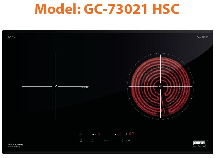 Bếp đôi điện từ hồng ngoại Giovani GC-73021 HSC - Hàng chính hãng