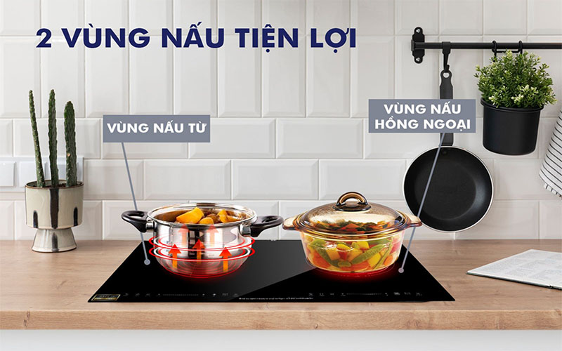 Bếp đôi điện từ hồng ngoại Panworld PW-1924 - Hàng chính hãng