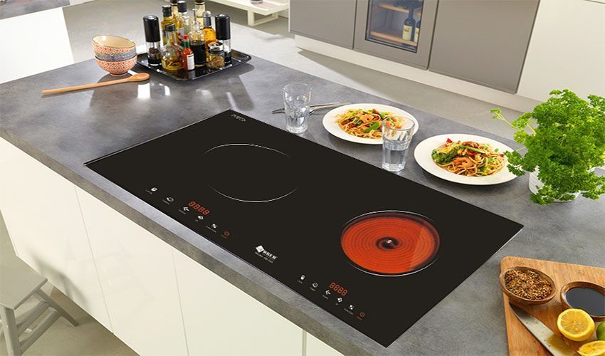 Bếp điện từ kết hợp hồng ngoại Arber AB-385 - Hàng chính hãng
