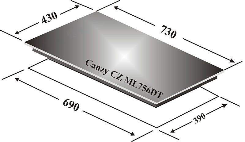 Bếp đôi hồng ngoại điện từ Canzy CZ-ML756DT - Hàng chính hãng