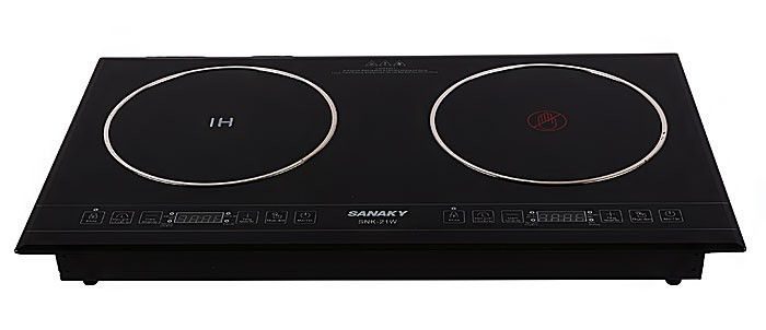 Bếp đôi hồng ngoại - điện từ Sanaky SNK-21W - Hàng chính hãng