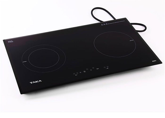 Bếp đôi hồng ngoại điện từ Taka IR2EU - Mặt kính Schott Ceran Đức - Hàng chính hãng