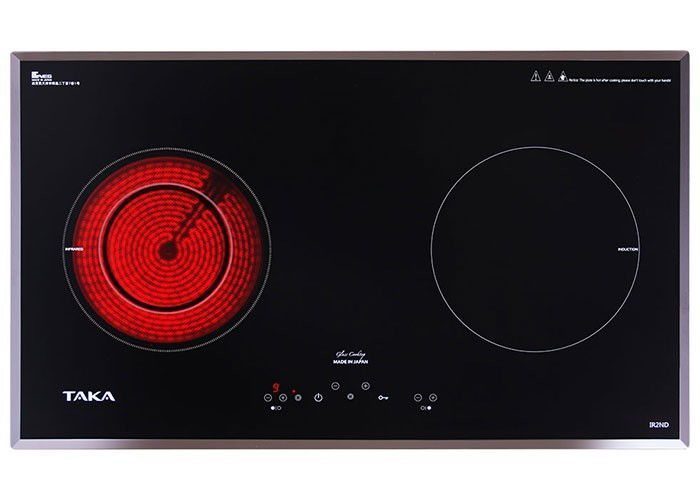 Bếp đôi hồng ngoại điện từ Taka IR2ND - Mặt kính Nippon Nhật Bản - Hàng chính hãng