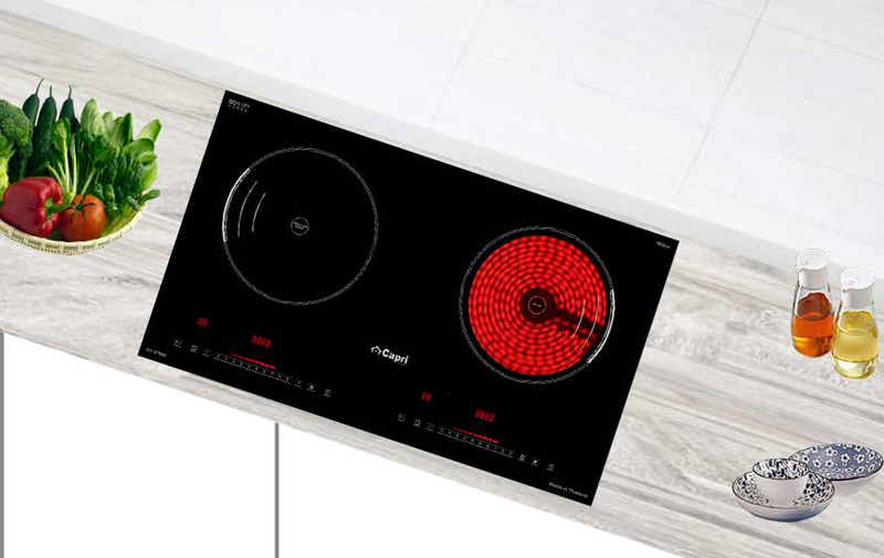 Bếp đôi hồng ngoại điện từ Capri CR-678HI  - Hàng chính hãng