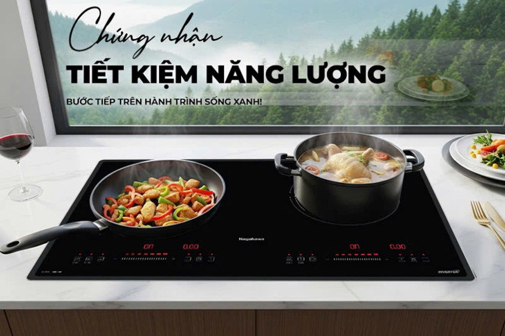 Bếp đôi hồng ngoại điện từ Nagakawa NII8996 - Hàng chính hãng