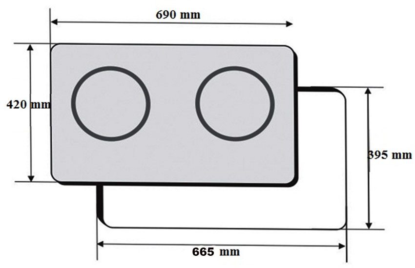 Bếp đôi từ Giovani G-262T - Hàng chính hãng