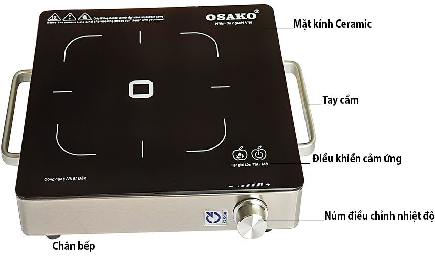 Bếp đơn hồng ngoại Osako OHA-1820 - Hàng chính hãng