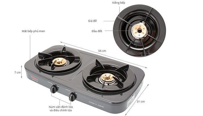 Bếp gas Paloma PA-5MEJ - Hàng chính hãng