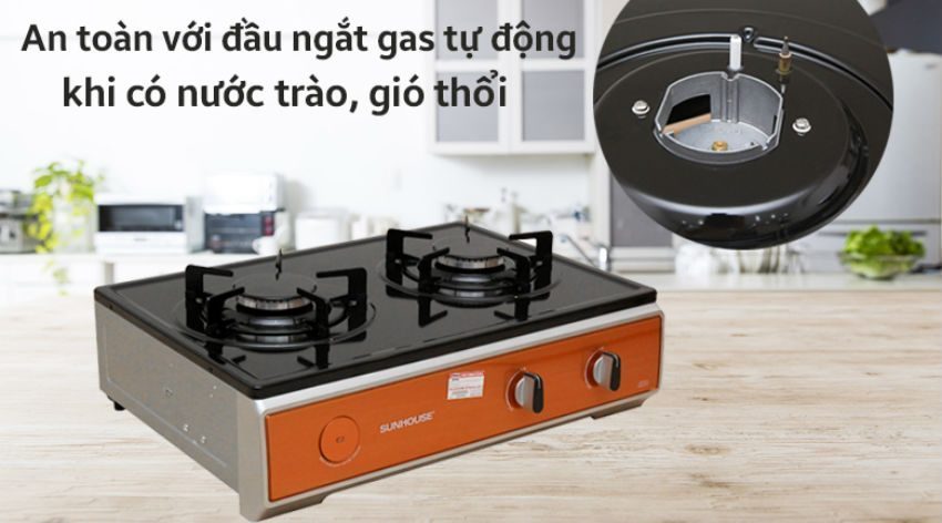 Bếp gas dương mặt men Sunhouse SHB2011A  - Hàng chính hãng
