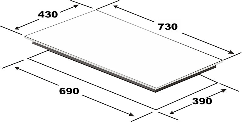 Bếp gas âm Arber AB-767 - Hàng chính hãng