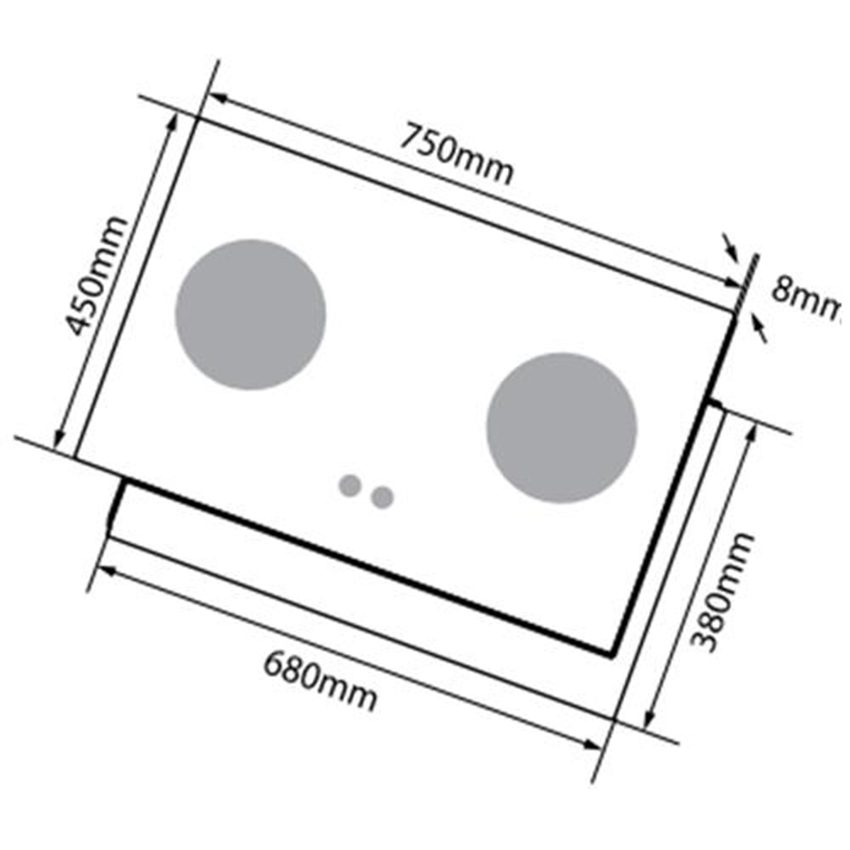 Bếp gas âm Canzy CZ-234 - Hàng chính hãng