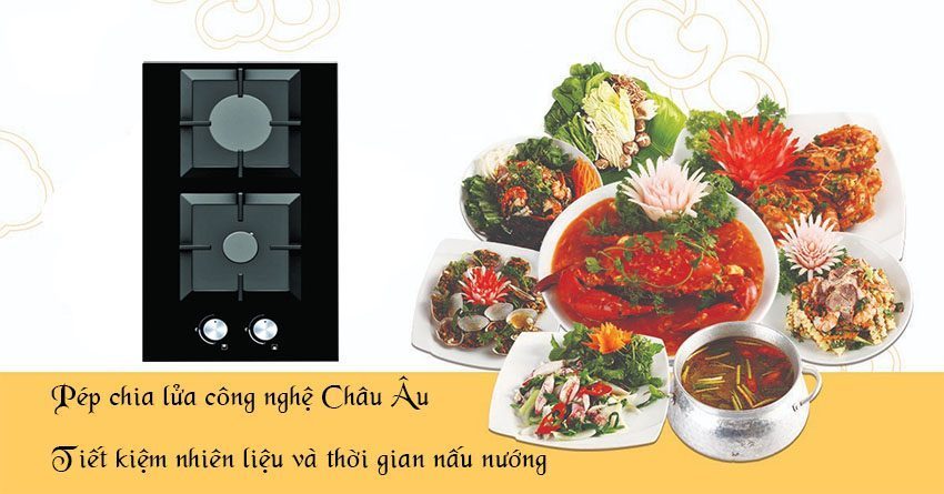 Bếp gas âm Domino Capri SGA 203M - Hàng chính hãng