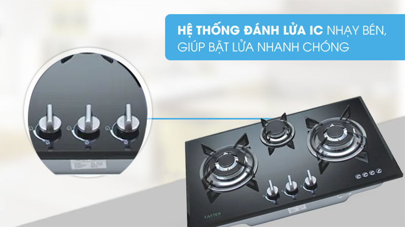 Bếp gas âm Faster FS-379S - Hàng chính hãng