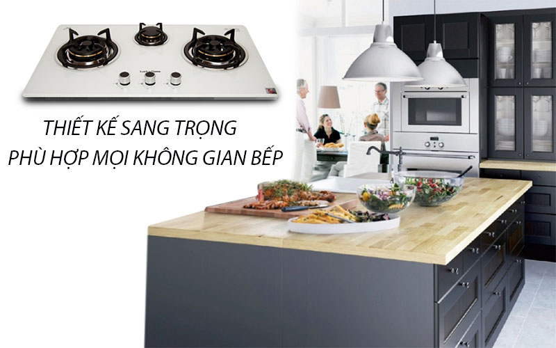 Bếp gas âm Lucky Flame LGS-913W - Hàng chính hãng