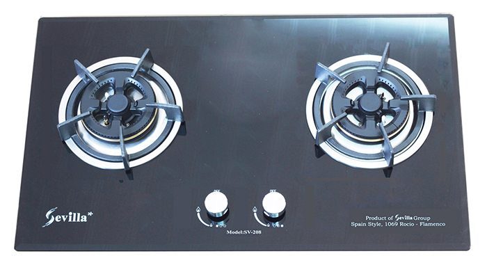 Bếp gas âm Sevilla SV-208 Black - Hàng chính hãng