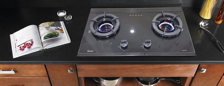 Bếp gas âm kính Rinnai RVB-2SCHI(SB) - Hàng chính hãng
