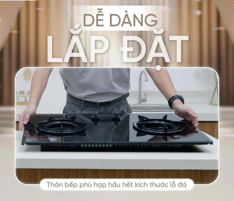 Bếp gas âm Rinnai RVB-2IFE(B) - Hàng chính hãng