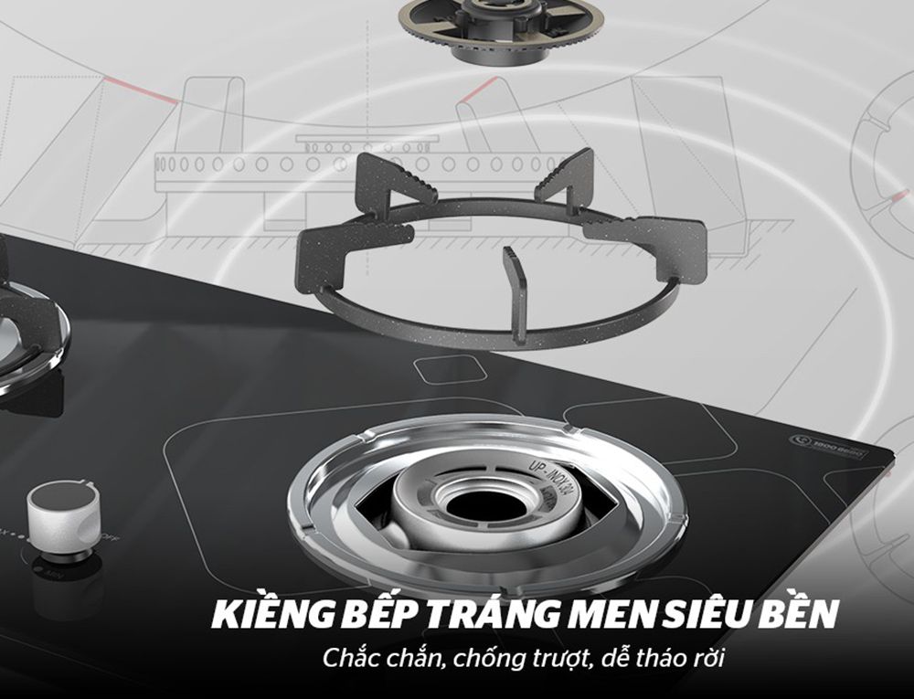 Bếp gas âm Sunhouse SHB5515-SG - Hàng chính hãng