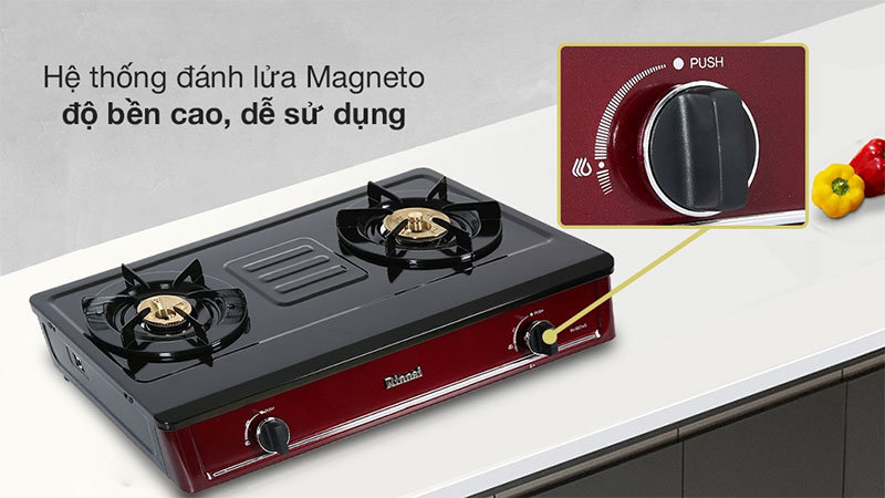 Bếp gas đôi Rinnai RV-B274SR(EB) - Hàng chính hãng